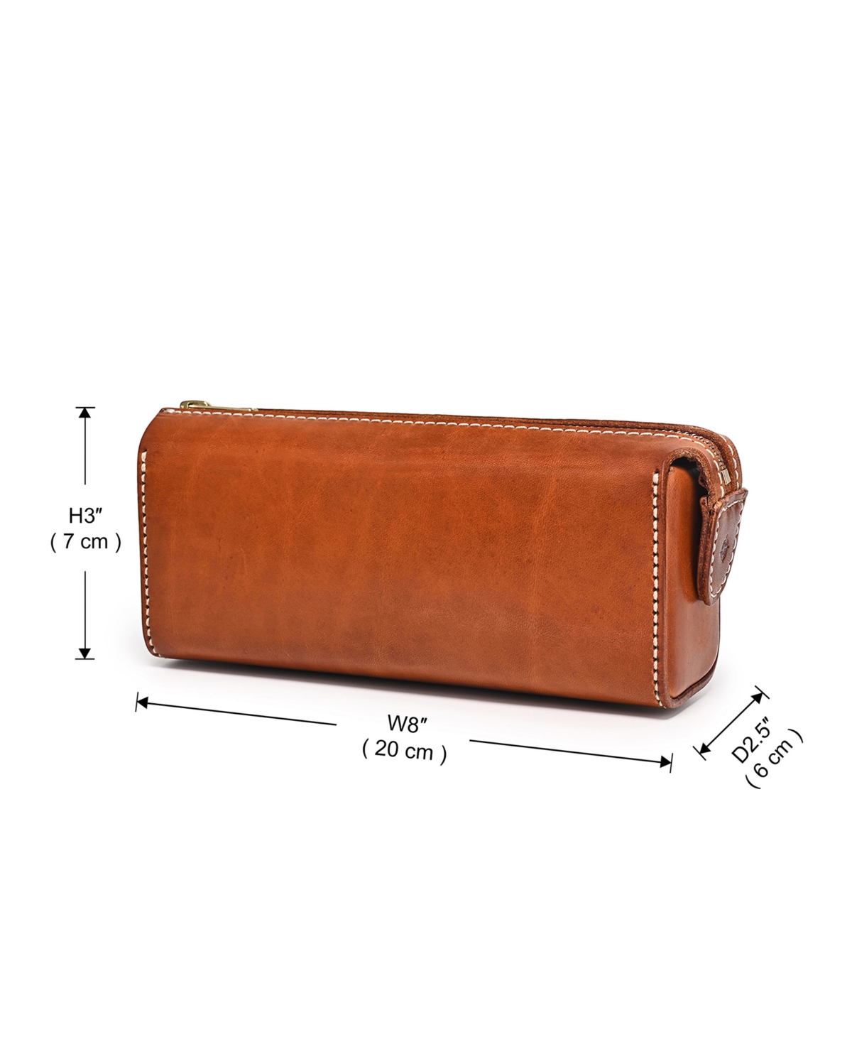 Old Trend Portable Leather Box In Caramel