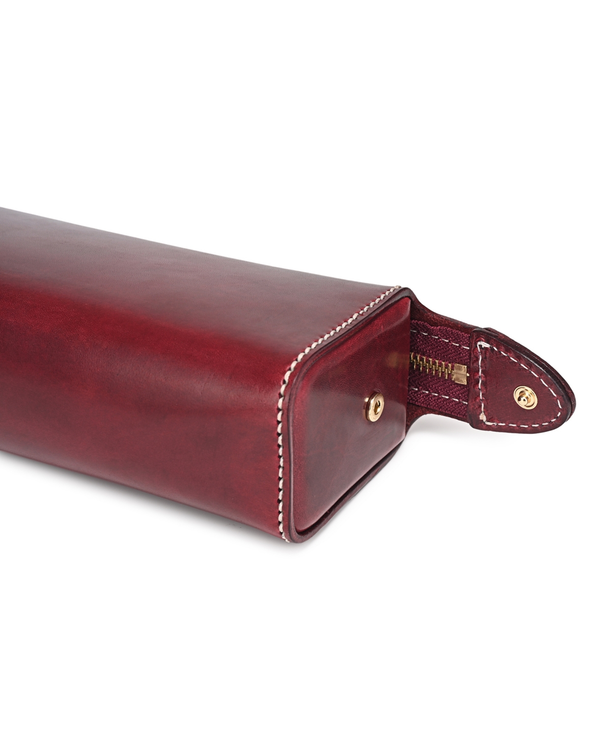 Old Trend Portable Leather Box In Maroon