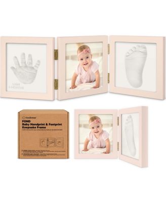 Fond Baby Hand and Footprint Kit Frame, Baby Shower Gifts for Boys, Girls, Newborn Baby Keepsake Footprint Kit