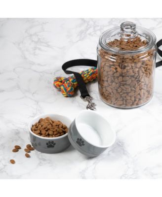 Paw Print Pet Bowl Set/2