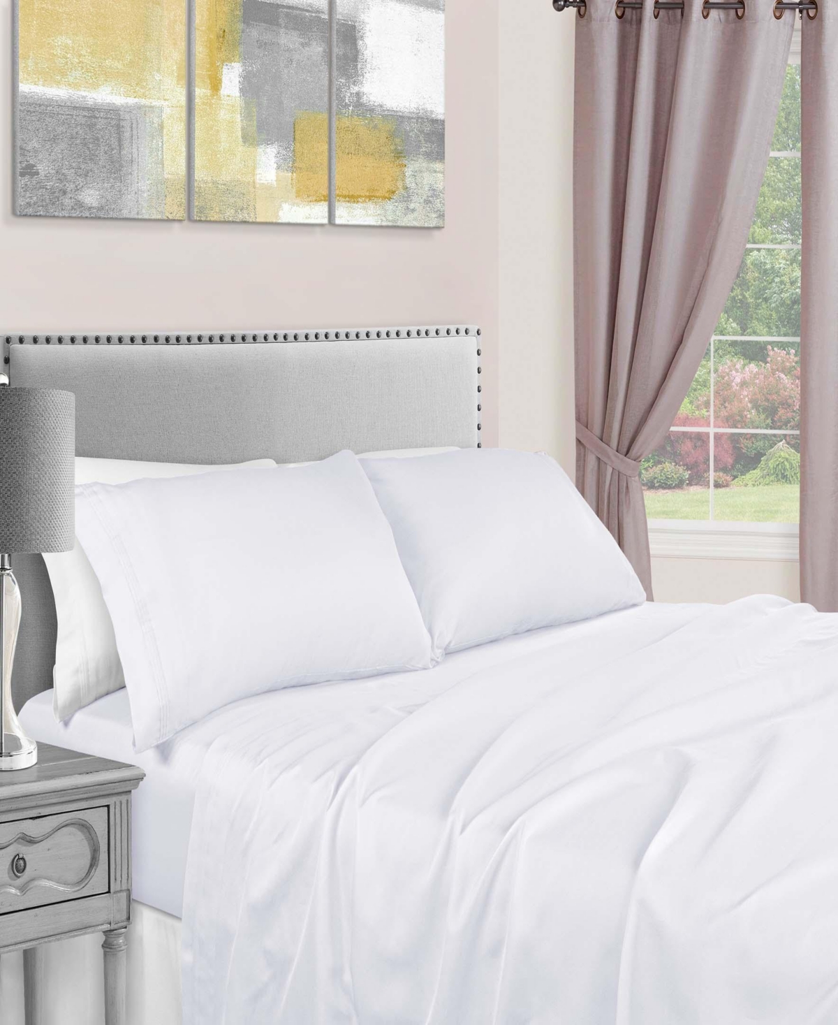 Superior 1500 Thread Count Egyptian Cotton Deep Pocket 4 Piece Sheet Set,