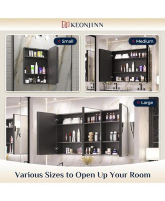 Rectangle Recessed Medicine Cabinet with Shelves