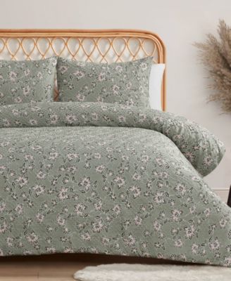 Jessica Simpson Botanical Embossed 2-pc. Comforter Set, Twin/twin Xl In Sage Green