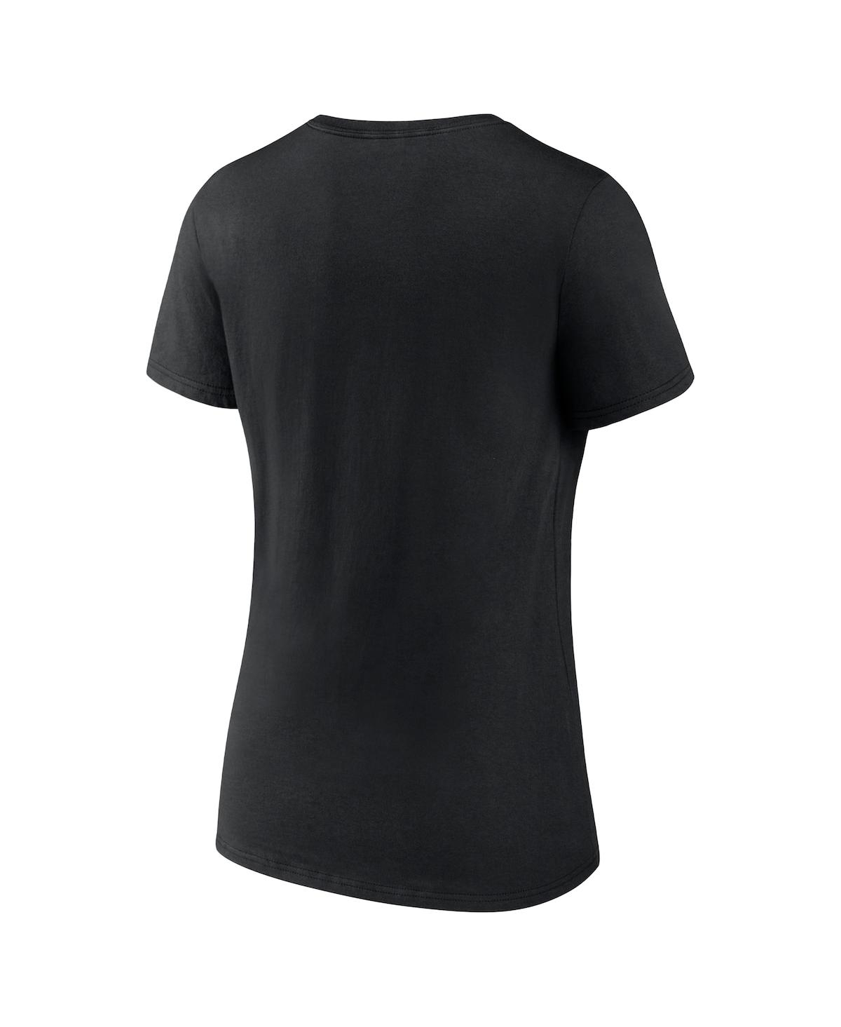 Fanatics Women's Black Los Angeles Dodgers 2024 World Series Champions Parade V-neck T-shirt In Black