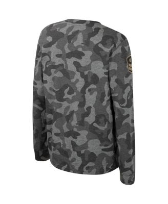 Big Boys and Girls Camo Kentucky Wildcats OHT Military Appreciation Dark Star Long Sleeve T-Shirt