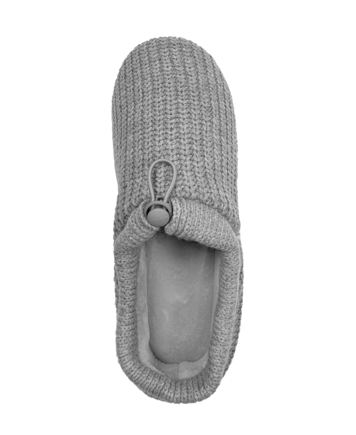 Heat Holders Men's Noah Rib Knit Drawstring Slippers In Gray
