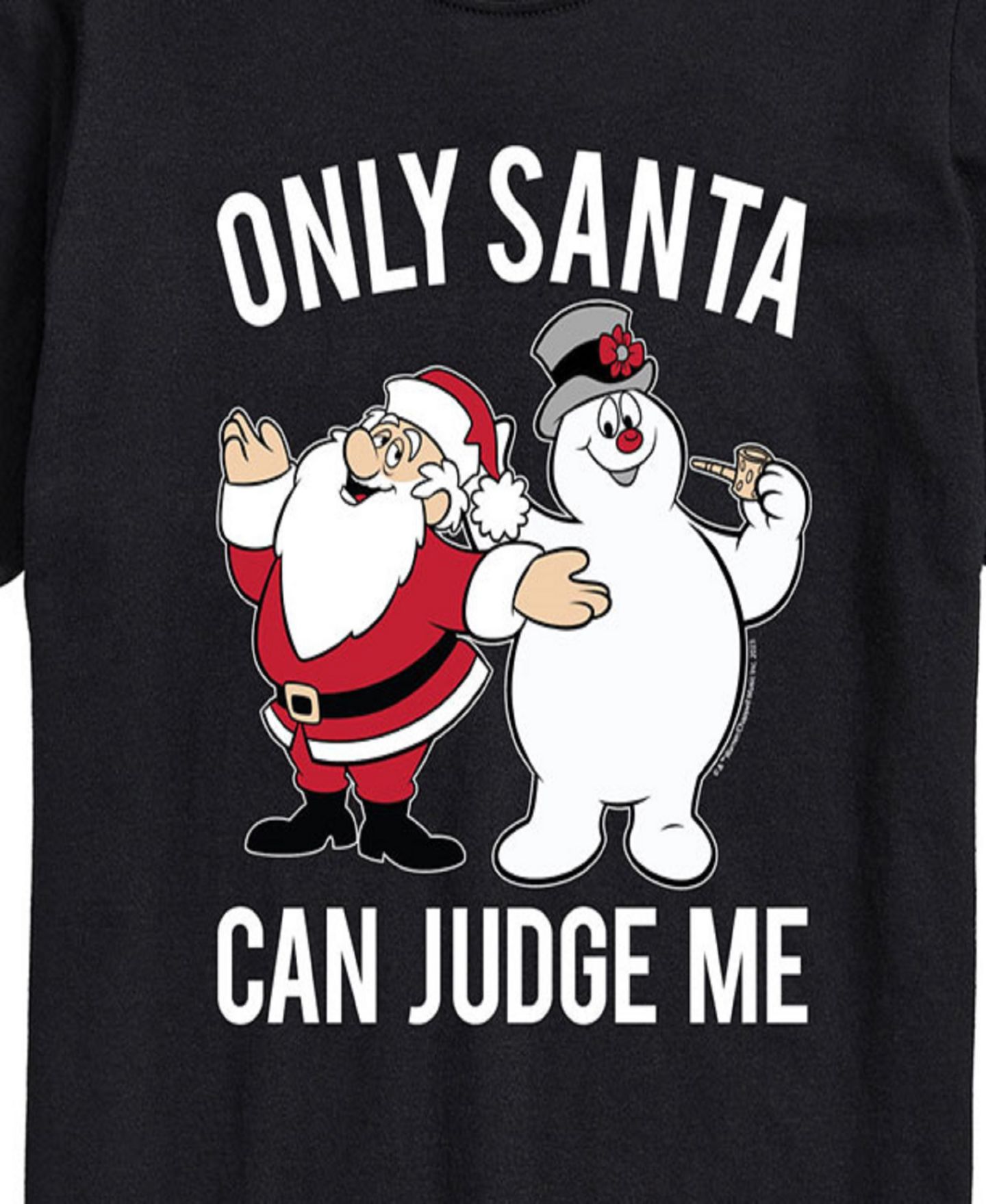 Мужская футболка AIRWAVES Frosty The Snowman Santa Can Judge Short Sleeve, цвет: Чёрный — фото 3