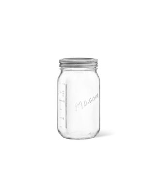 Wide Set of 6 Mason Jars with Airtight Lids