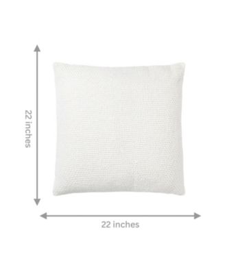 Madera Cross Weave Throw Pillow Covers, 22"x 22", Set of 2