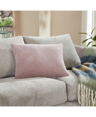 Stella Plush Velvet Decorative Pillow Cover, 14" x 20"