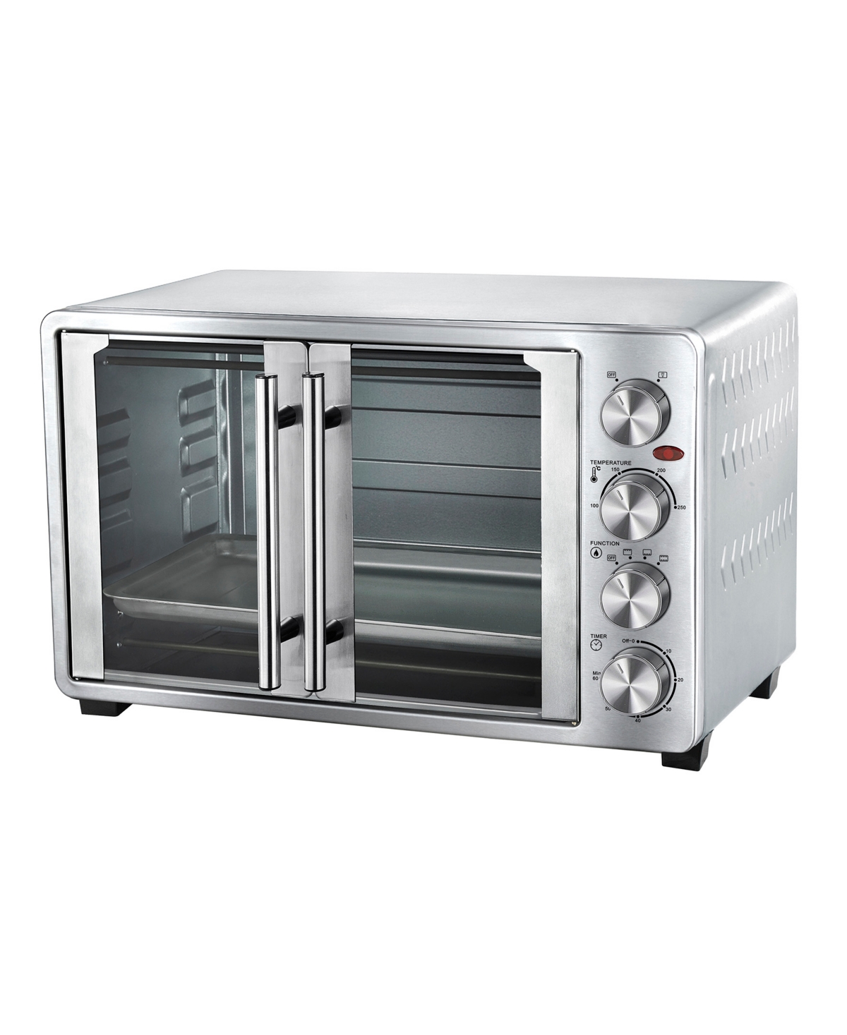 Megachef 30 Quart French Door Multi-function Electric Toaster Oven In Silver