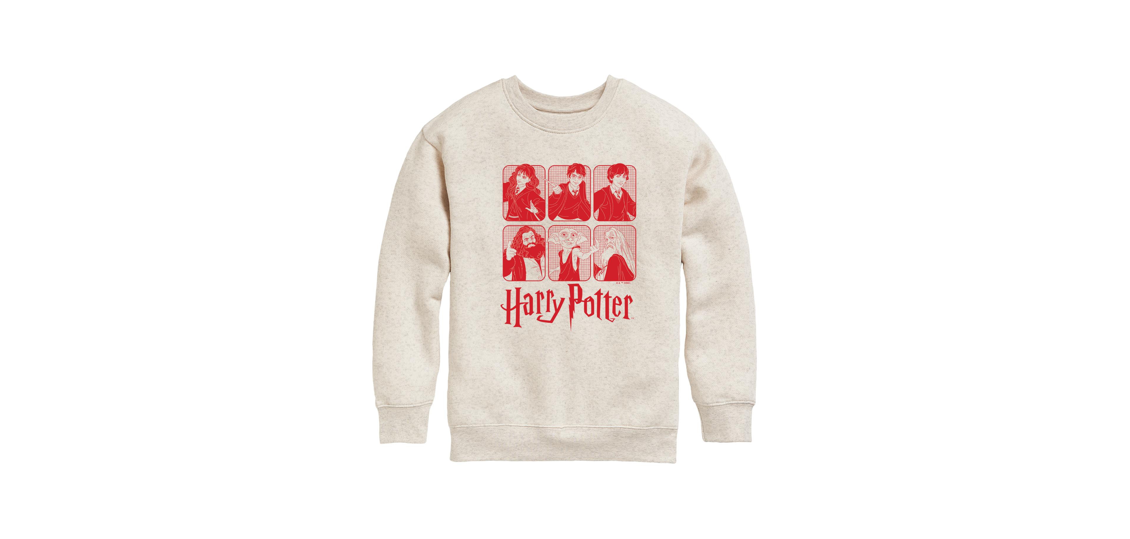 Harry Potter Big Girls Grid Graphic Raglan Top
