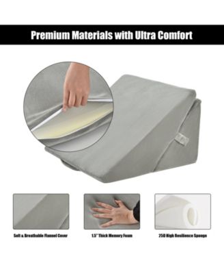 Adjustable Memory Foam Reading Sleep Back Support Pillow