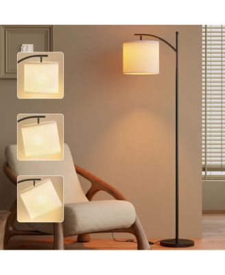 Metal Arc Floor Lamp with 3 Color Temperatures LED Bulb