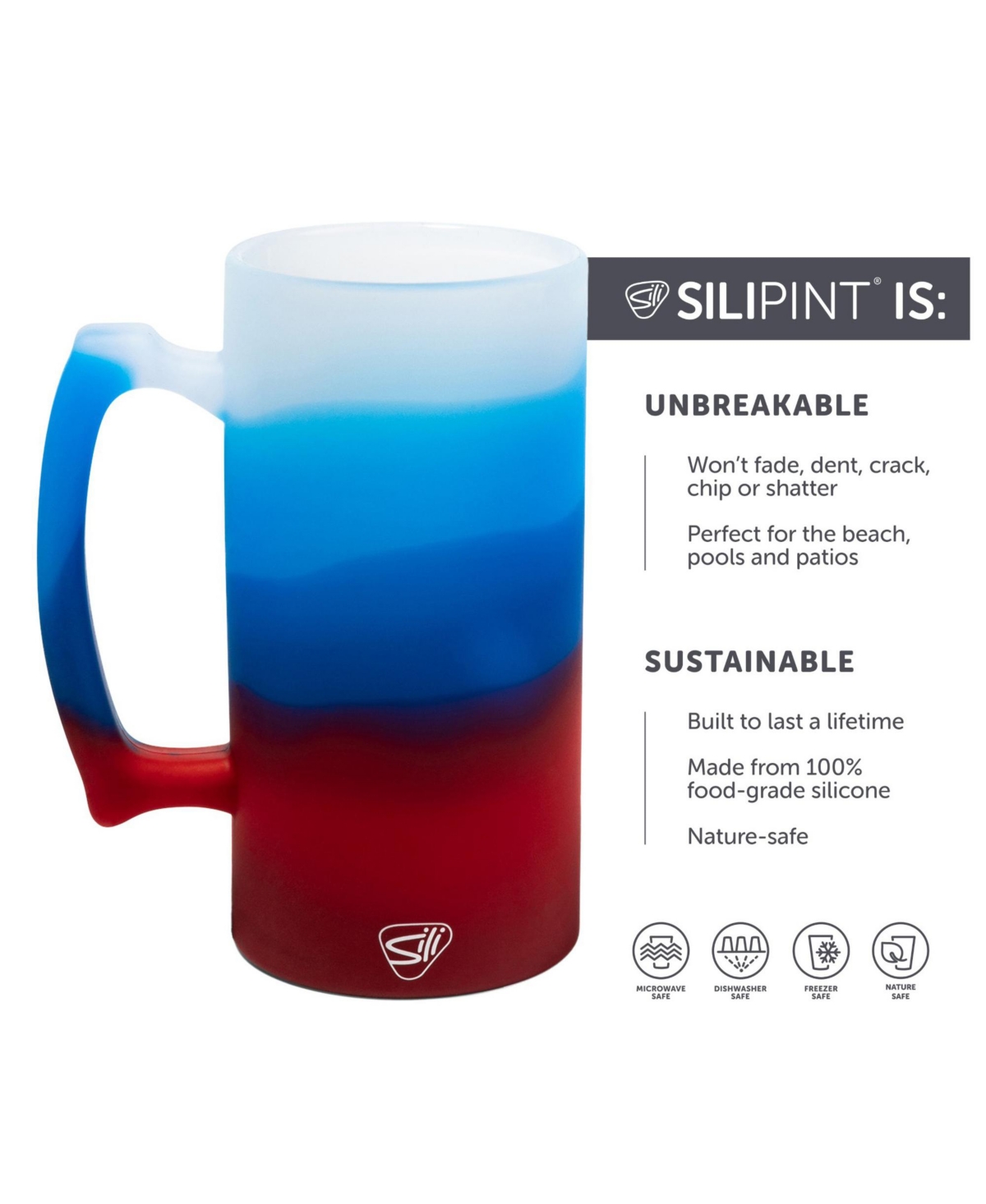 Silipint Beer Stein: -- Americana