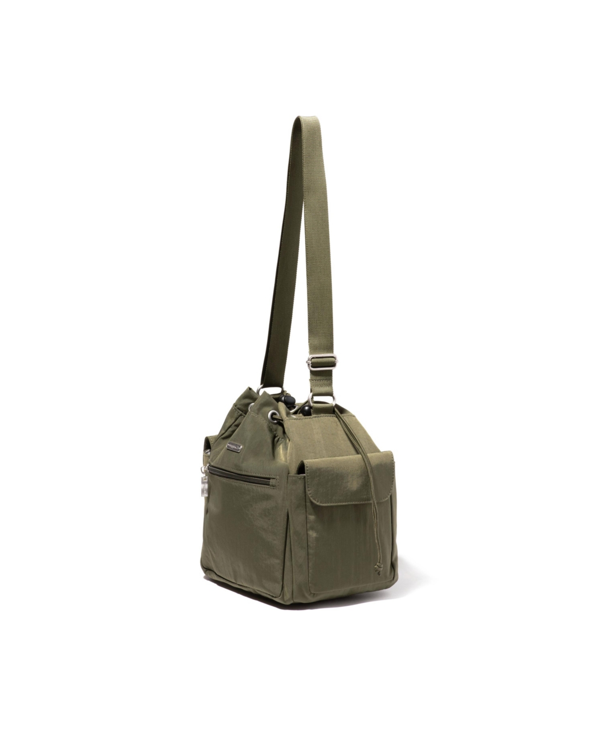 Baggallini Drawstring Crossbody Bag In Olive