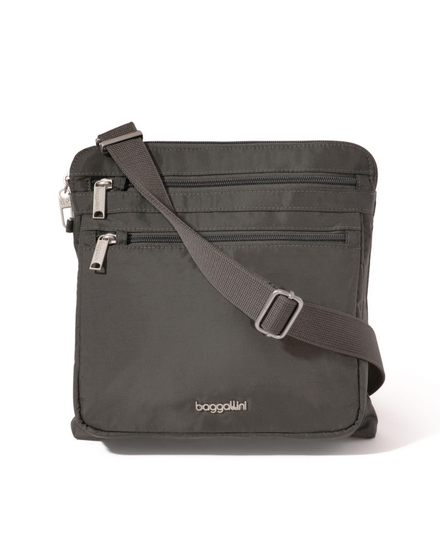 Женская сумка Baggallini Baggillini Securtex Anti-Theft Large Crossbody, цвет: Угольный — фото 1