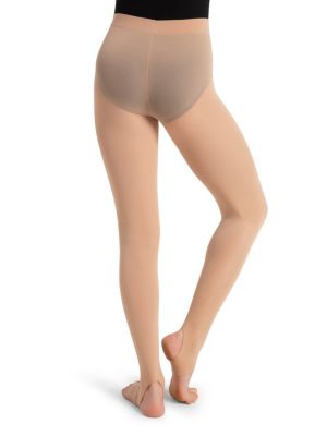 Girls Ultra Soft Self Knit Waistband Stirrup Tight