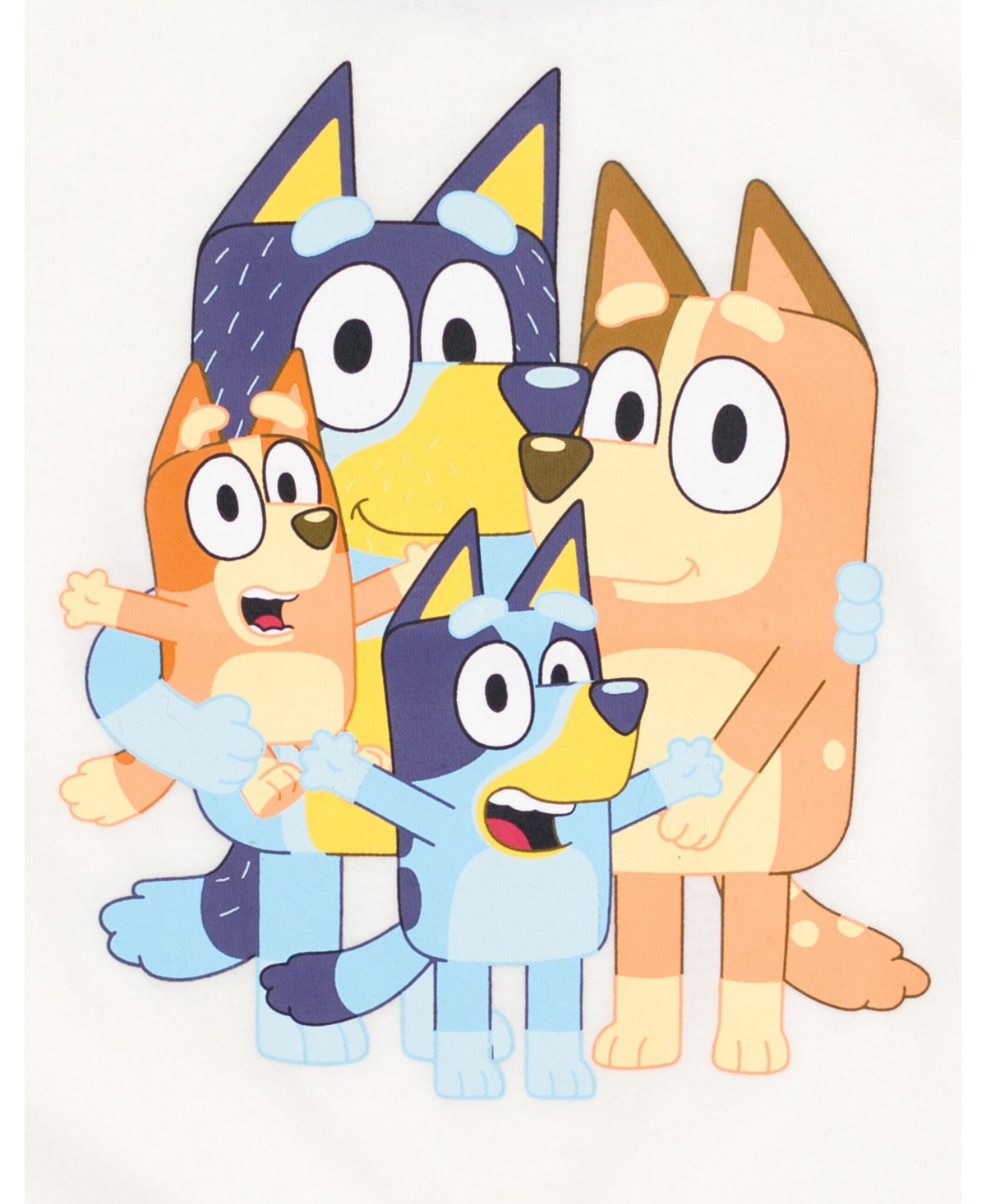 Bluey Girls T-Shirt and French Terry Dolphin Shorts Outfit Set -/ blue