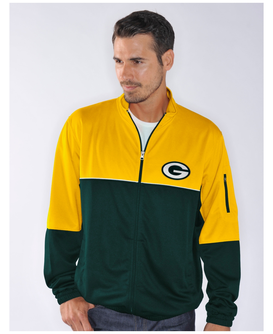 G3 Sports Mens Green Bay Packers Flip Shot Track Jacket   Sports Fan