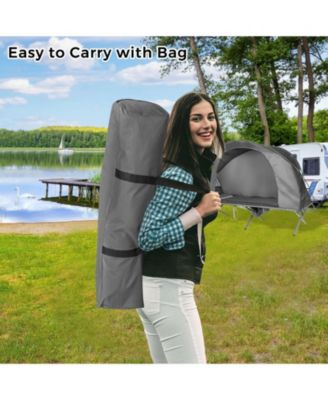 2-Person Outdoor Camping Tent with External Cover