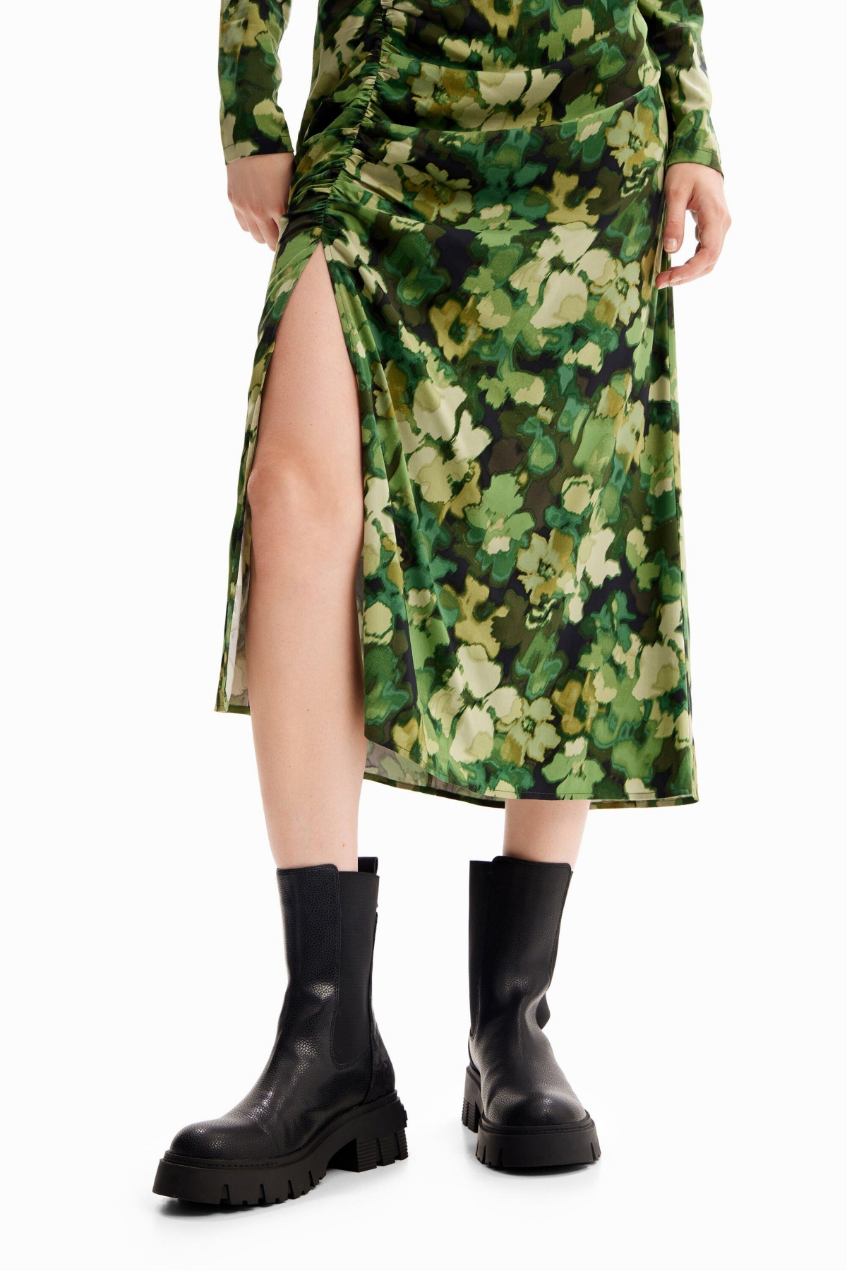 Desigual Women's Elasticated truck-sole Chelsea boots