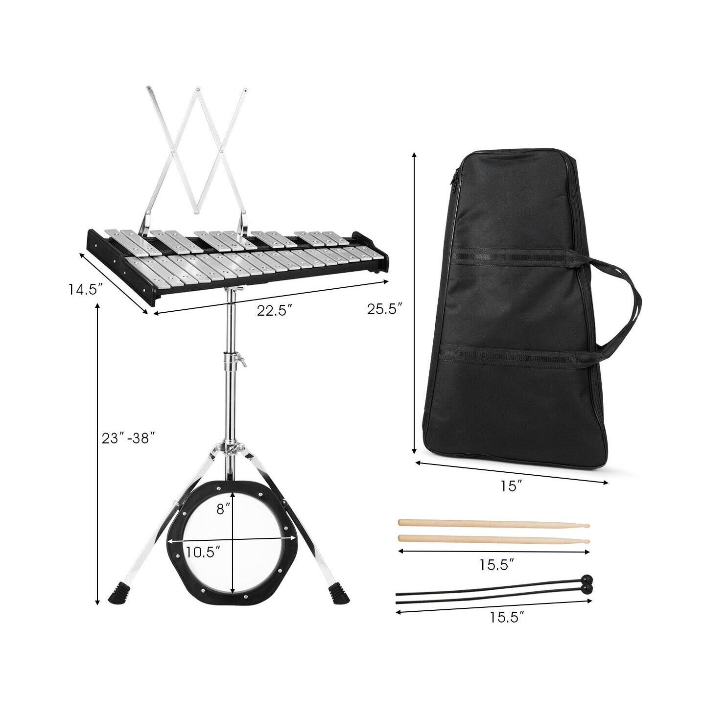 Детские игрушки SKONYON Adjustable 30-Note Percussion Glockenspiel Bell Kit, Ages 3+ — фото 2