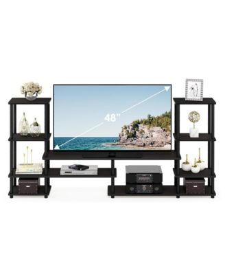 Turn-N-Tube Grand Entertainment Center, Espresso & Black