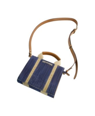 Licensed Denim Mini Box Tote with Adjustable Strap