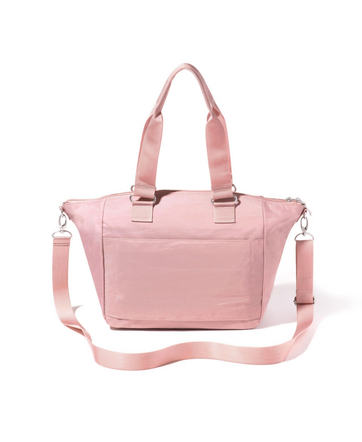 Baggallini All-day Removable Pouch Tote In Woodrose,peony Bloom