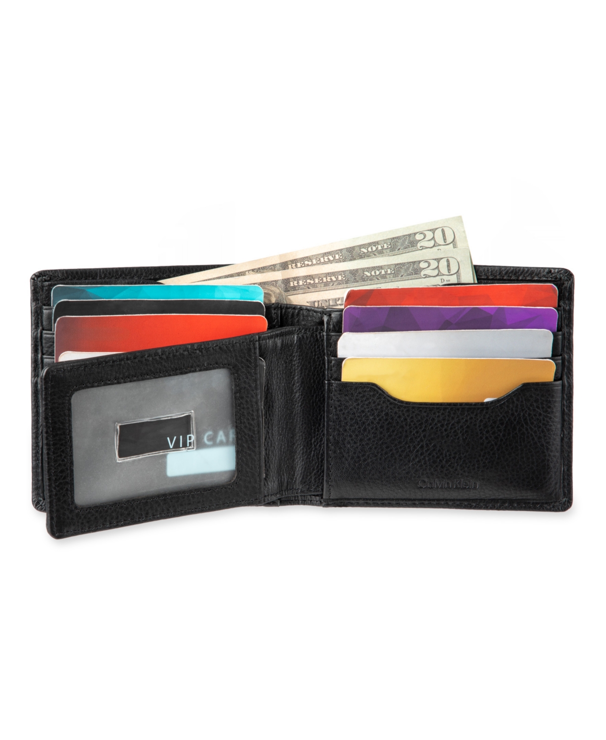 Calvin Klein Men's Rfid Billfold Wallet with Removable Front Pocket Wallet and Key Fob, 3-Piece Set