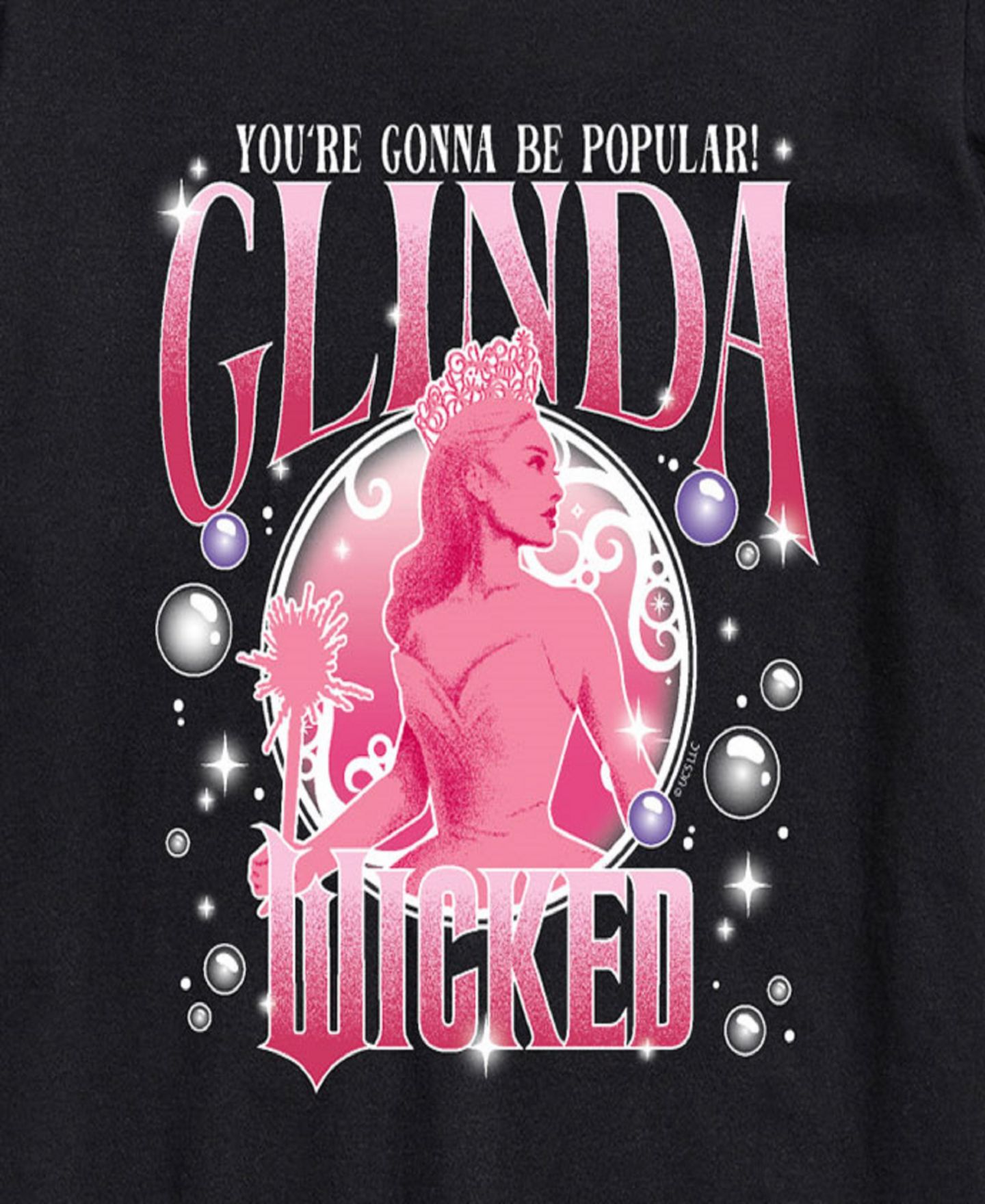 Мужская футболка AIRWAVES Wicked Glinda Short Sleeve, цвет: Чёрный — фото 3