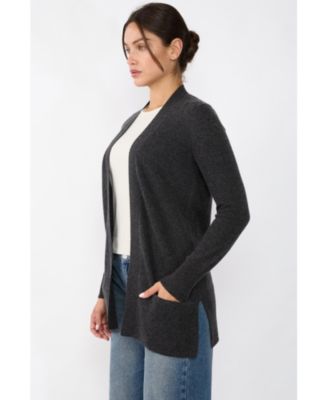 Women's 100% Cashmere Open Cardigan Sweater | Long Cardigan Sweaters