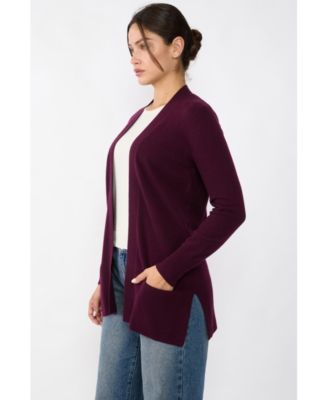 Women's 100% Cashmere Open Cardigan Sweater | Long Cardigan Sweaters