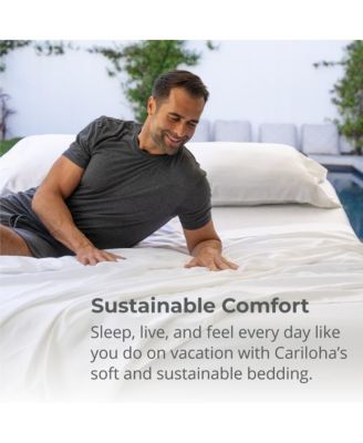 Classic 2-Piece Twill Pillowcase Set | Tahitian Breeze | Standard | Viscose Material | Allergy Resistant, Thermal-Regulating & Extra soft