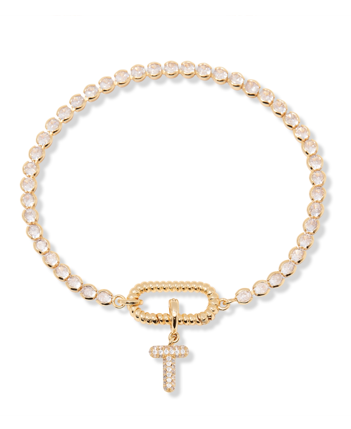 Brook & York Petra Initial Tennis Bracelet In Letter T