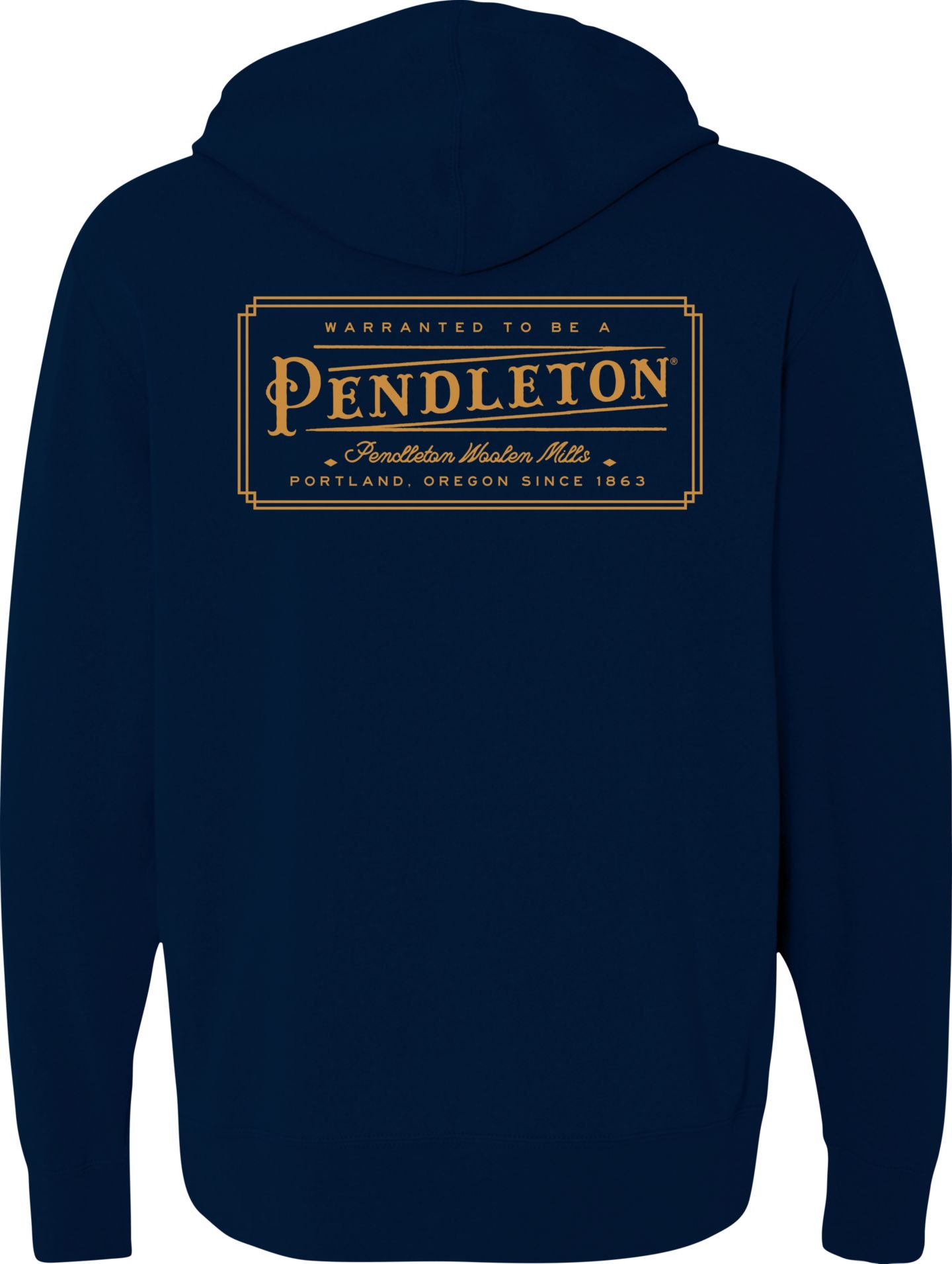 Мужское худи Pendleton Heritage Long-Sleeve Logo Graphic, цвет: Тёмно-синий / Золотой — фото 6