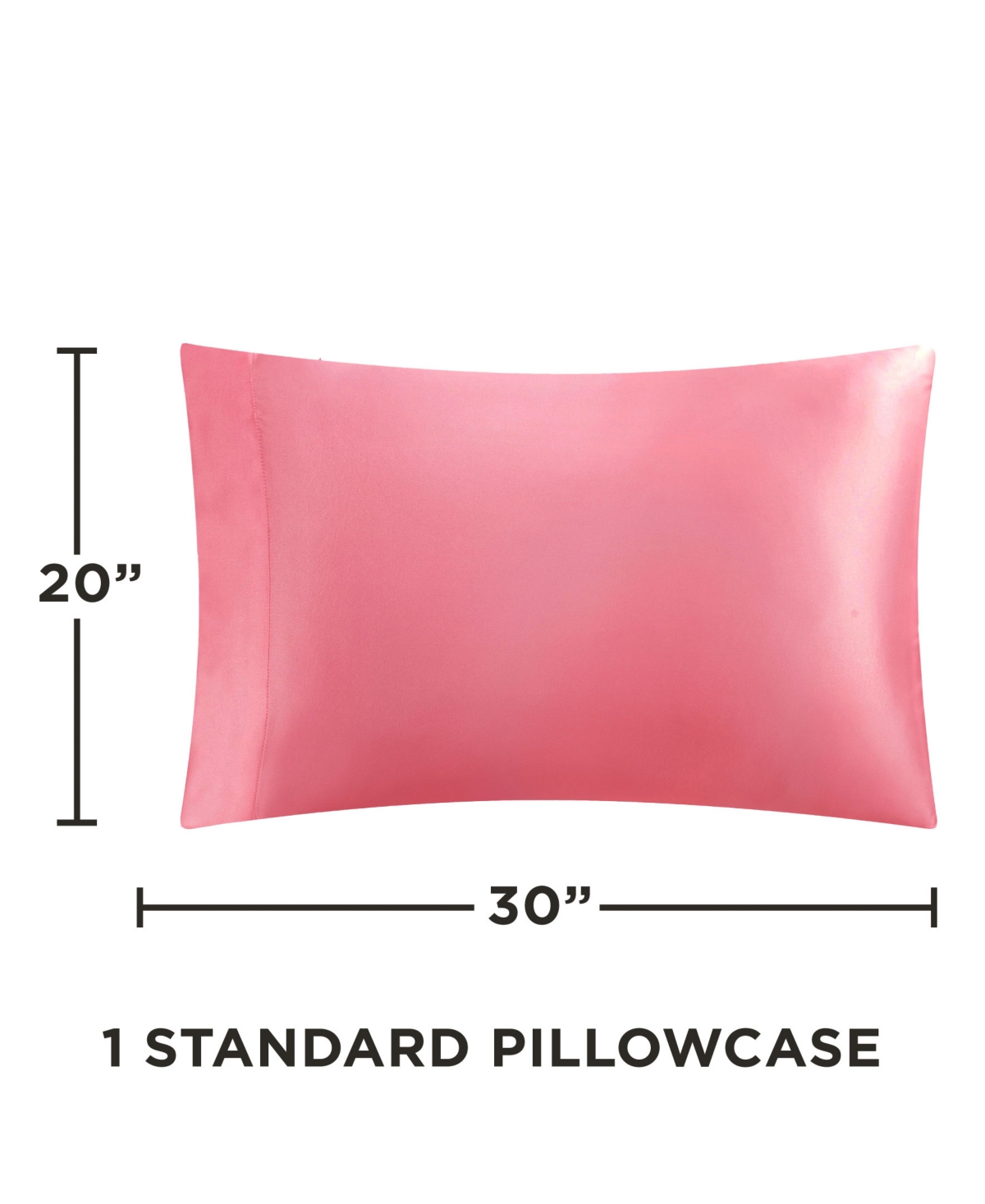 Shop Juicy Couture 3 Piece Satin Sheet Set, Twin Xl In Rose Pink