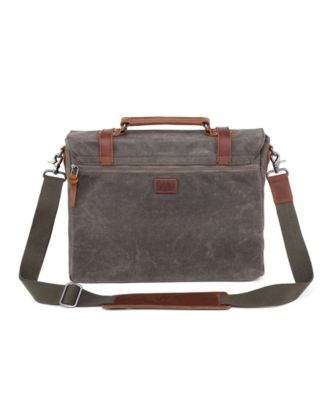 Stone Creek Waxed Canvas Large Messenger Bag
