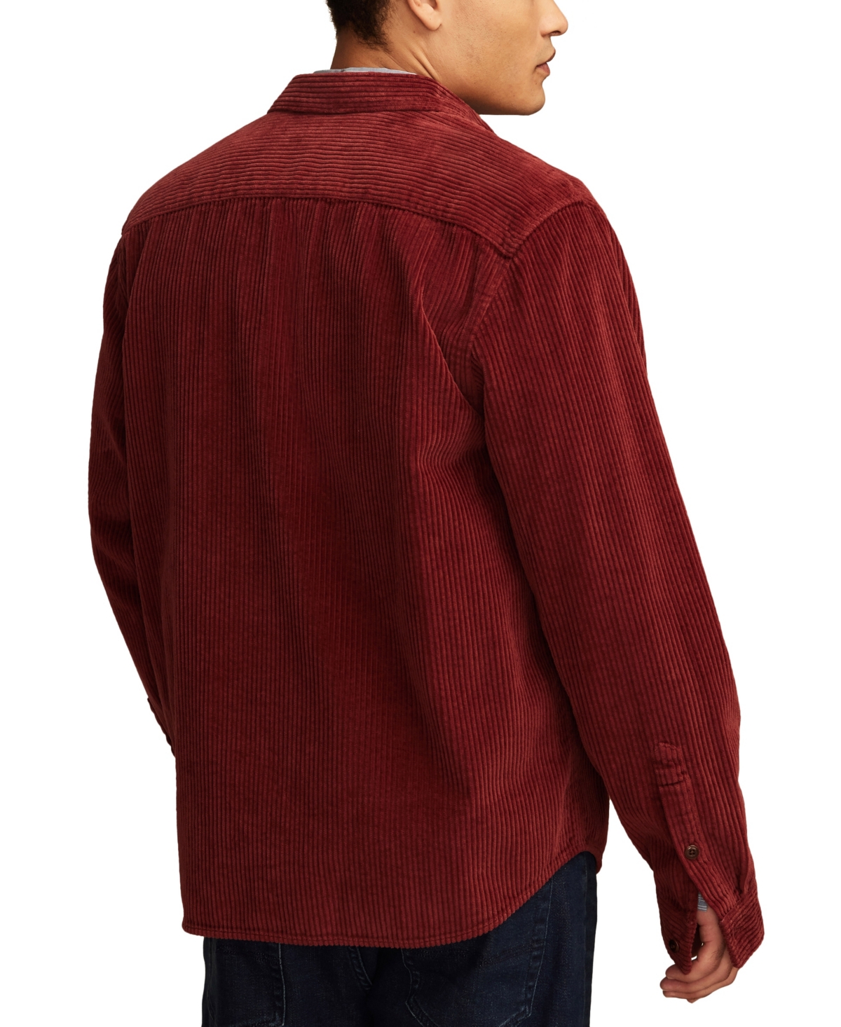Lucky Brand Corduroy Button-up Top In Port