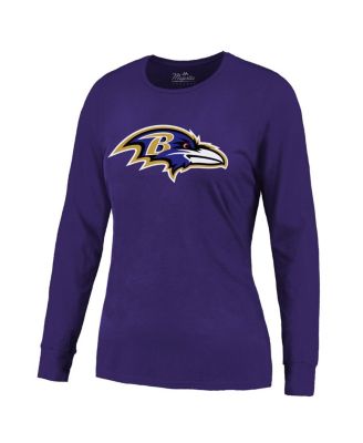 Women's Derrick Henry Purple Baltimore Ravens Name Number Long Sleeve T-Shirt