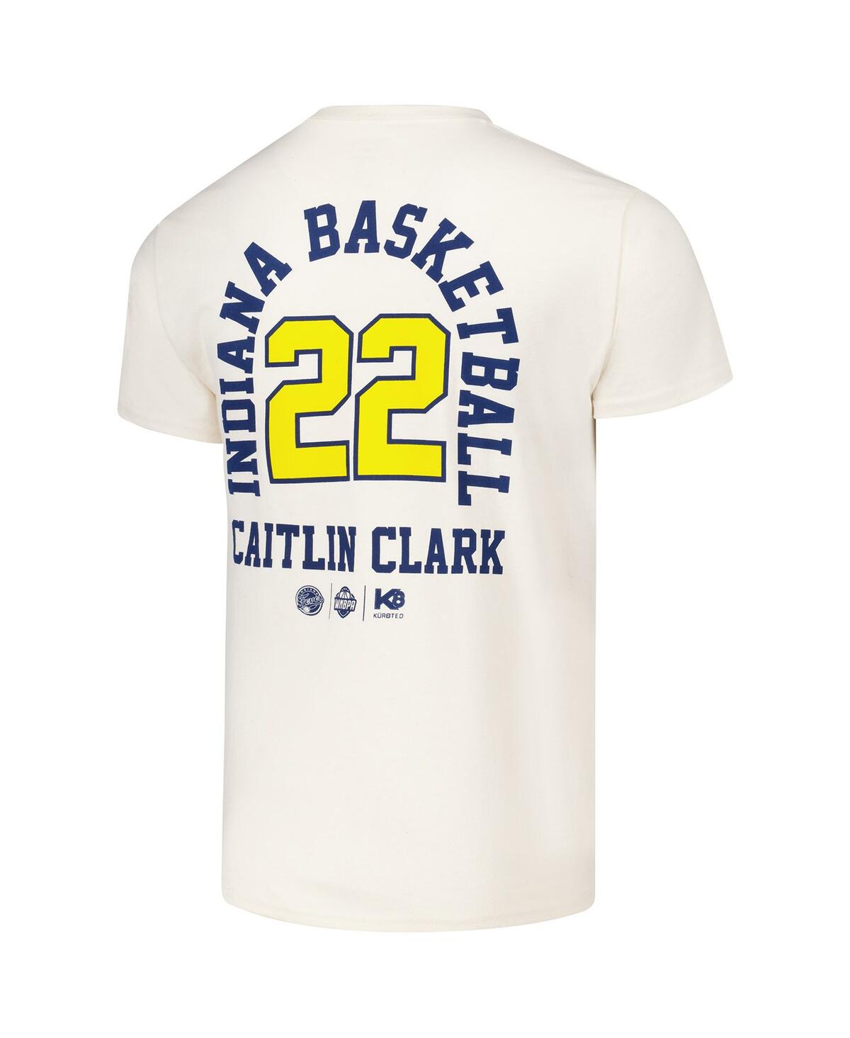 Kür8ted Men's And Women's Caitlin Clark Cream Indiana Fever Player Id Arch T-shirt In Cream