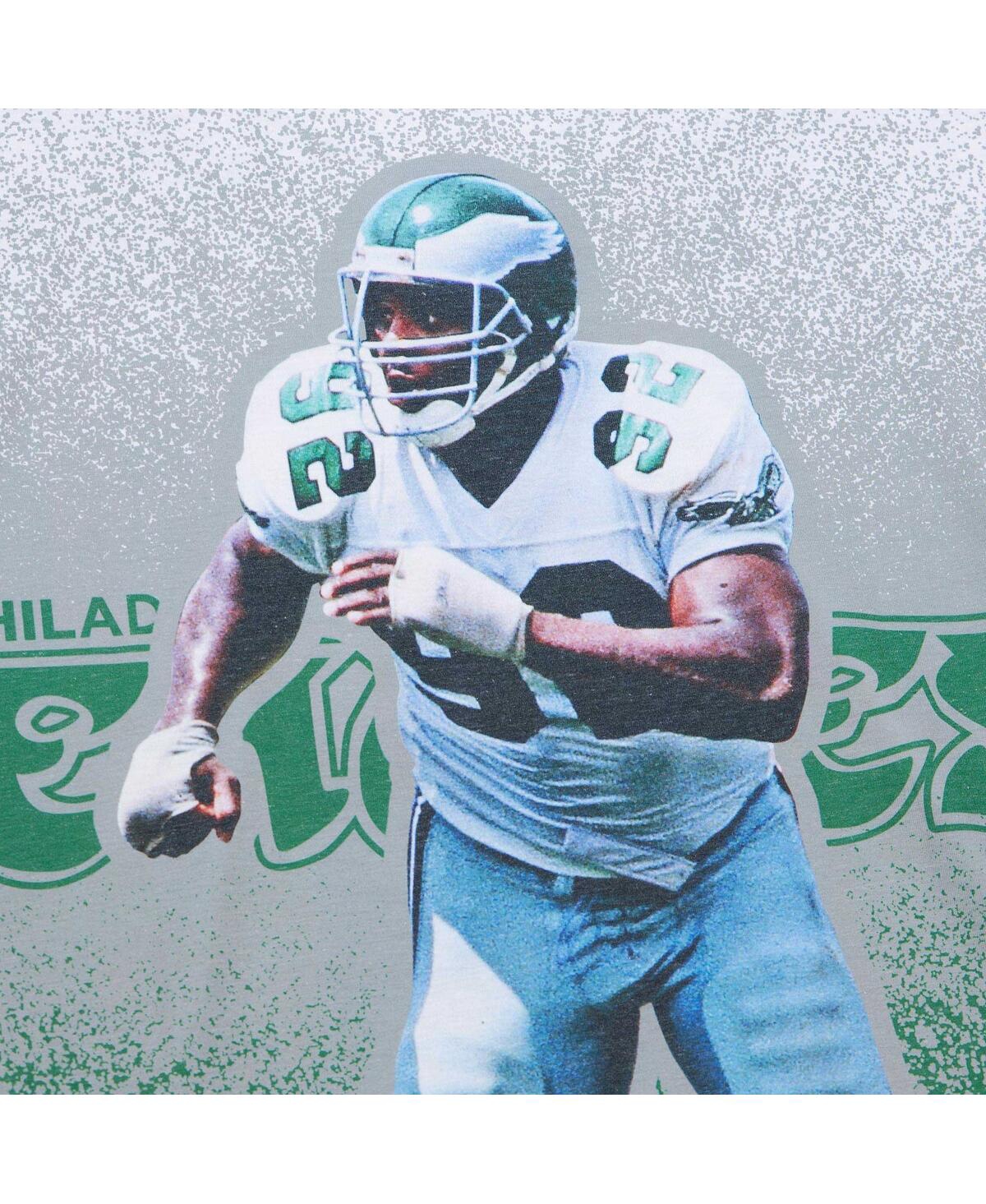 Mitchell & Ness Men's Reggie White Gray Philadelphia Eagles Burst Retired Player T-shirt In Gray