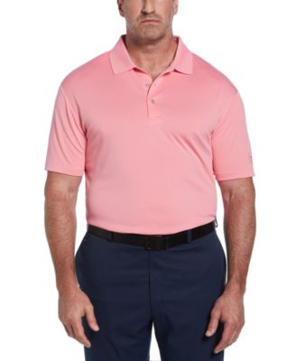 PGA TOUR - Men's Airflux Solid-Color Mesh Polo Golf Shirt