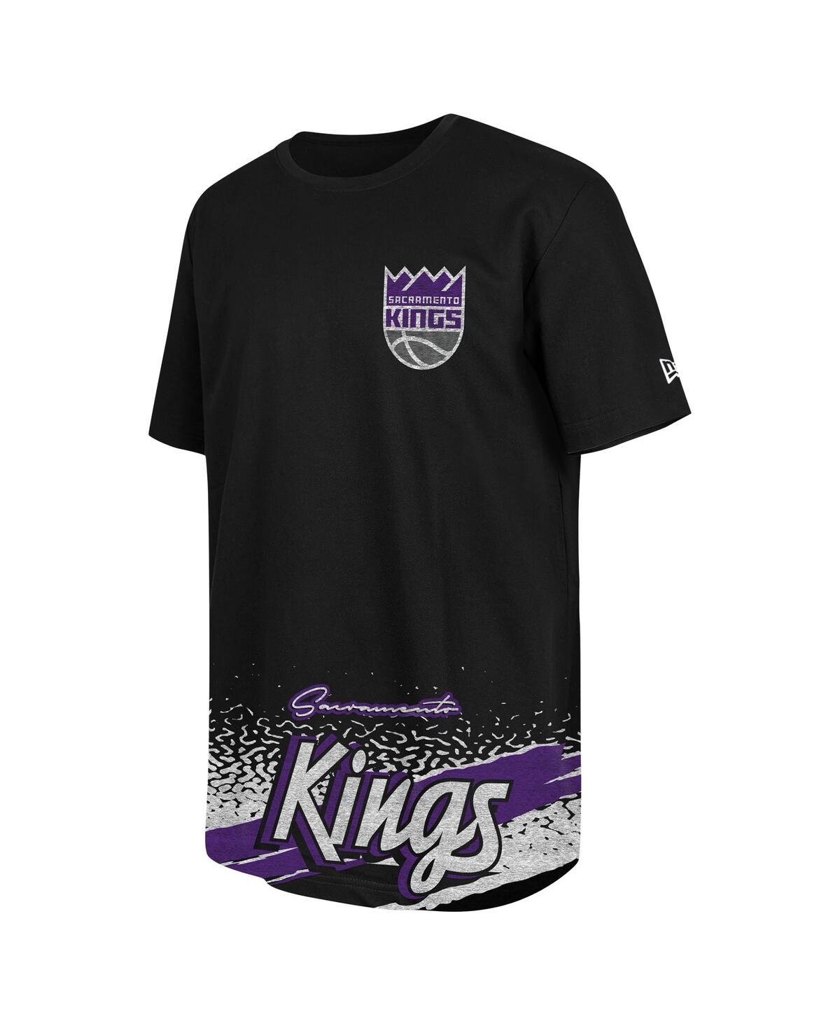 NEW ERA MEN'S BLACK SACRAMENTO KINGS SPORT CLASSIC T-SHIRT 