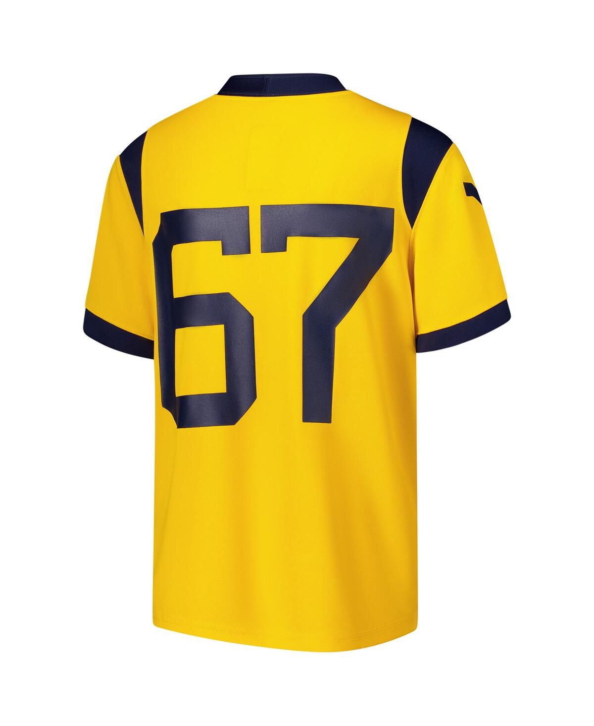 Nike Big Boys and Girls 67West Virginia Mountaineers Alternate Game Jersey - Gold