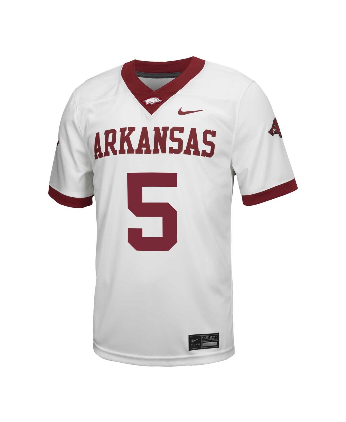 Nike Men's 5Arkansas Razorbacks Untouchable Football Jersey - White