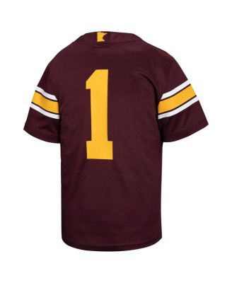 Big Boys and Girls 1 Maroon Minnesota Golden Gophers Untouchable Football Jersey