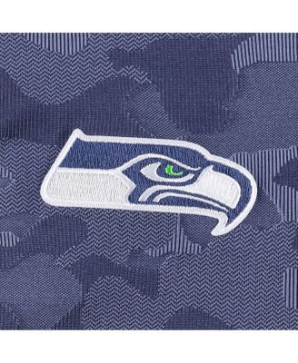 Men's College Navy Seattle Seahawks Brigade Quarter-Zip Sweatshirt