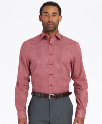 Men's Modern-Fit Medallion Tile Dress Shirt